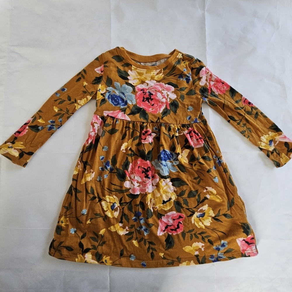 Old Navy Toddler Girl's Dress Fall Thanksgiving Floral 2T